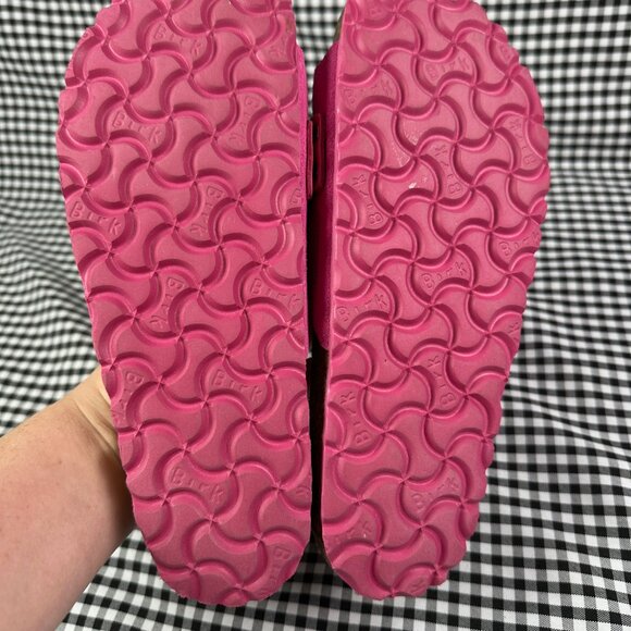 Birkenstock NWOB Oita Suede Leather Pink Slide Sandal Narrow EU 37 / US 6 - Picture 3 of 3